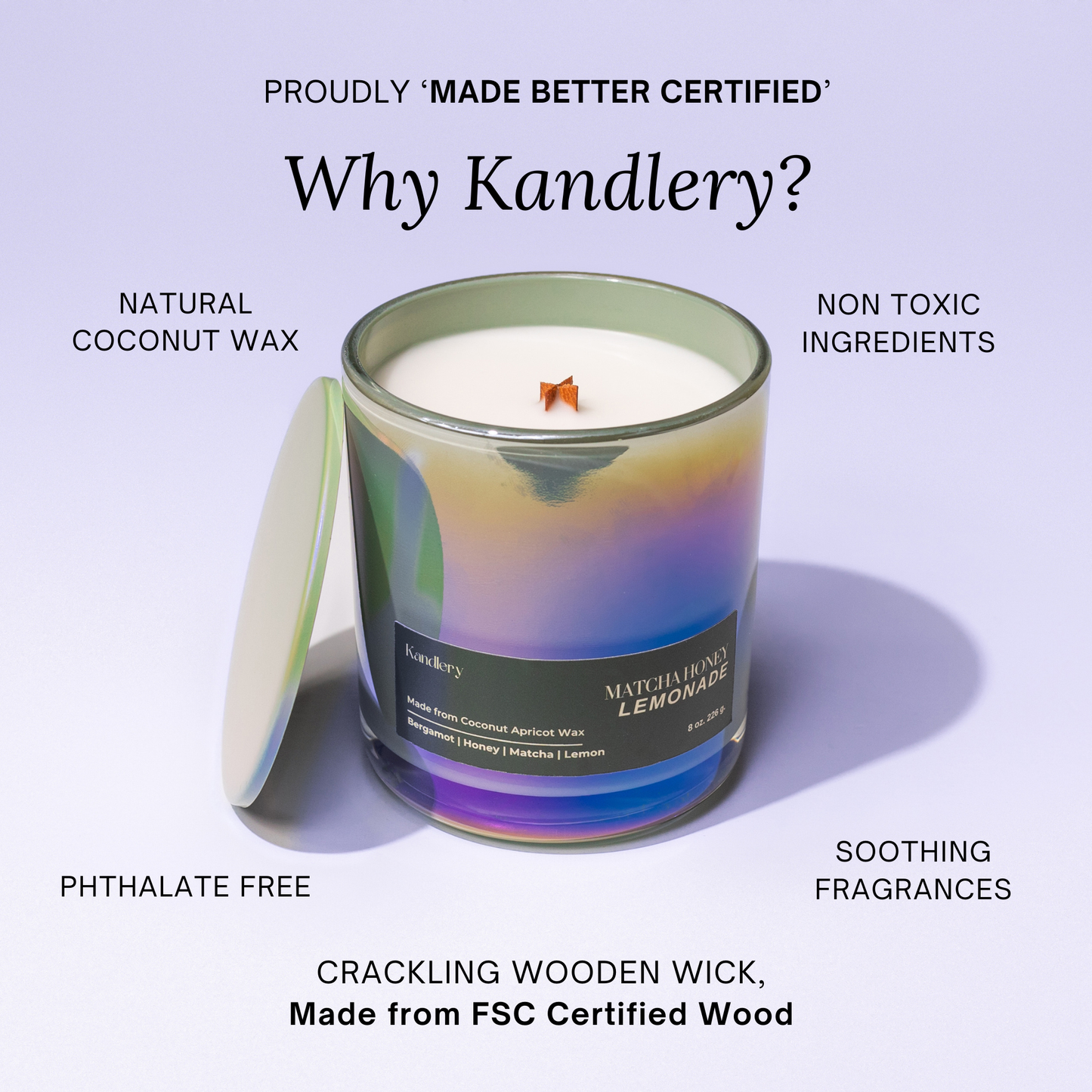 Midnight Sakura | 8 oz Luxury Candle |