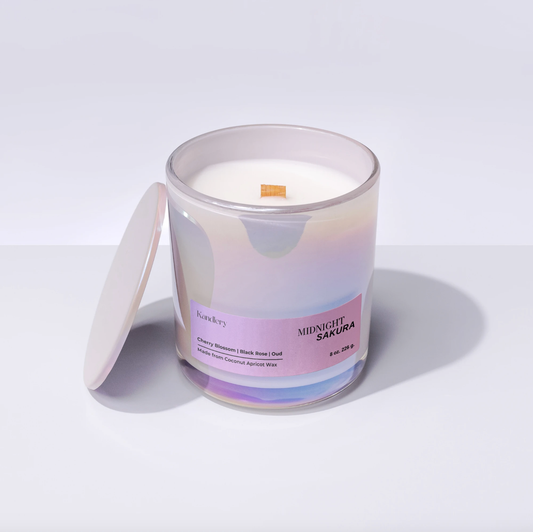 Midnight Sakura | 8 oz Luxury Candle |