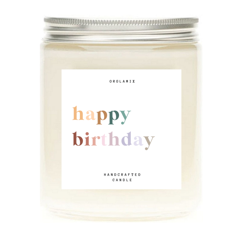 Happy Birthday Candle | Coconut Soy Wax
