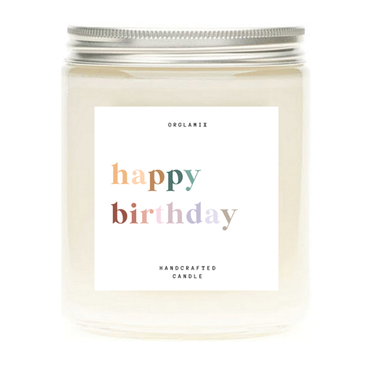 Happy Birthday Candle | Coconut Soy Wax